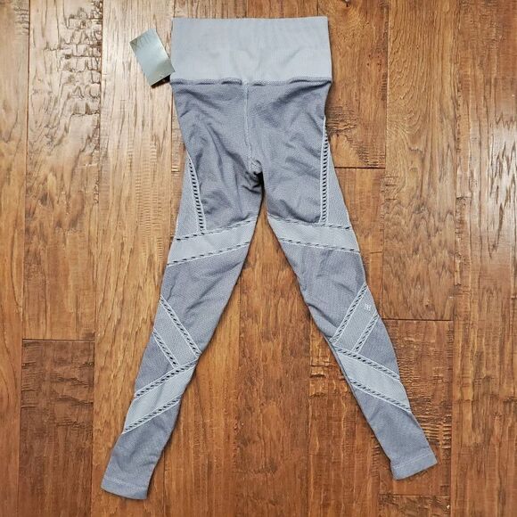 nux Principle Leggings Gray Jacquard S NWT - Picture 6 of 9